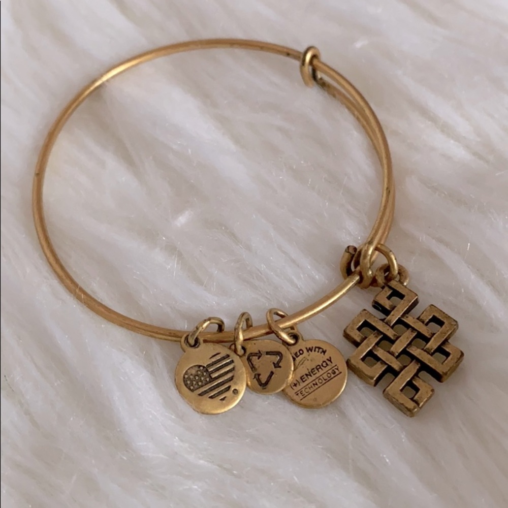 authentic alex and ani gold bracelet - Picture 1 of 4
